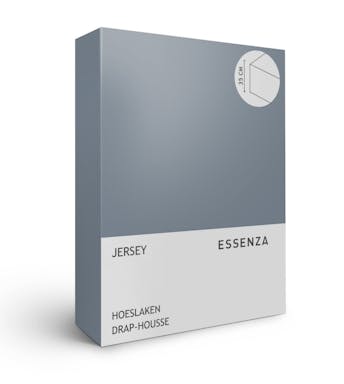 Essenza drap-housse The Perfect Organic Jersey Denim Blue (coin 35 cm) 140-160 x 200-220 cm