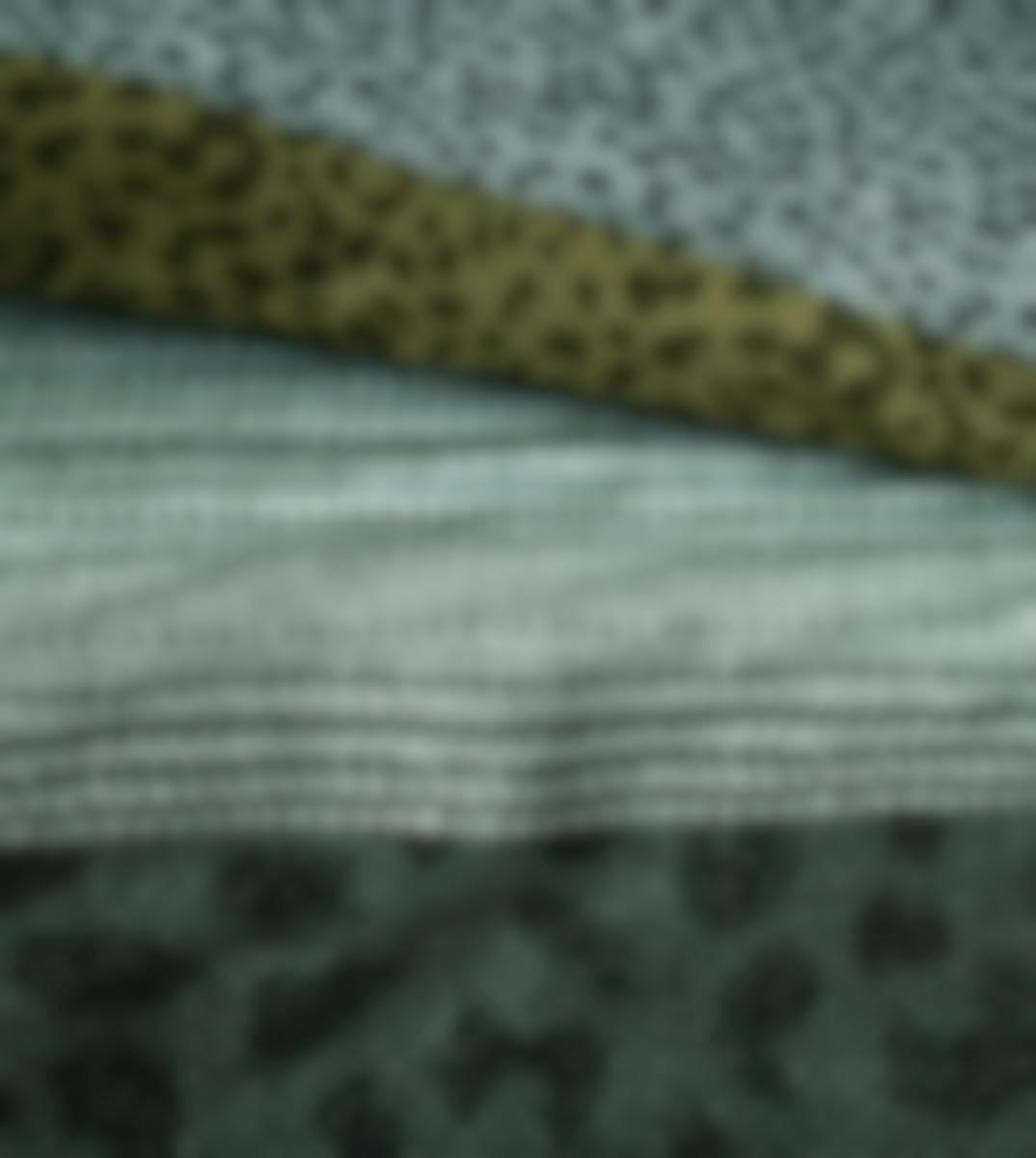 Beddinghouse dekbedovertrek Feis groen katoensatijn