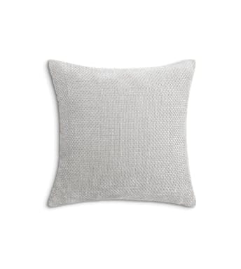Heckett Lane sierkussen Velours Panama Pillow Cloud Grey Polyester 48 x 48 cm