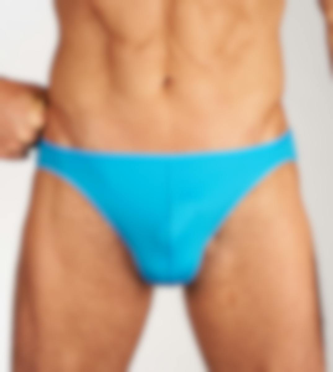 Hom slip Plumes Micro Briefs turquoise Hommes