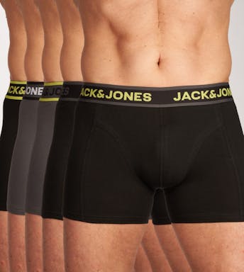 Jack & Jones boxer lot de 5 Jacspeed Solid Trunks Hommes