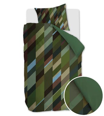 Kardol housse de couette Sackville Green Satin de coton 140 x 200-220 cm