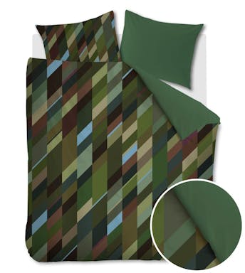 Kardol housse de couette Sackville Green Satin de coton 260 x 200-220 cm