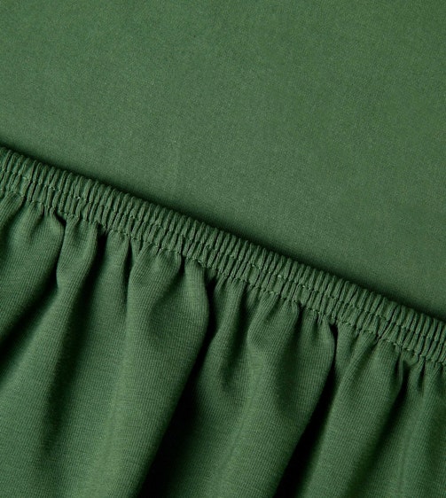 Kayori hoeslaken Saiko Dark Green double jersey (hoek 40 cm)