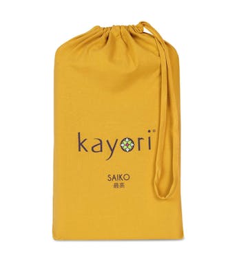 Kayori drap-housse Saiko Ocher double jersey (coin 40 cm) 180-200 x 200-220 cm