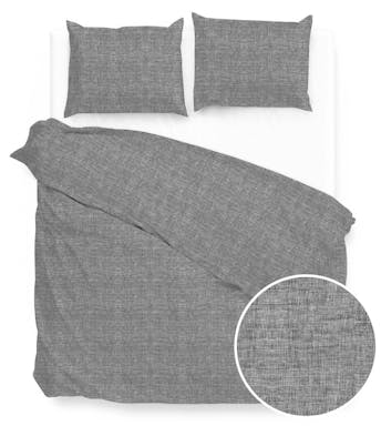Zo! Home housse de couette Lino Dark Grey Coton 260 x 220-240 cm