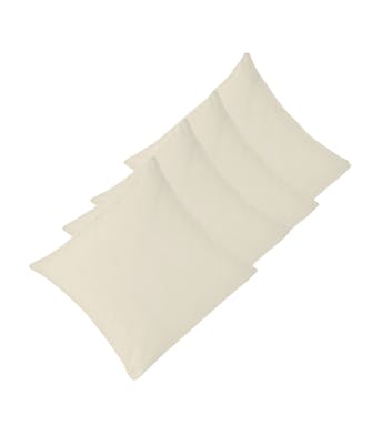 Sleepnight taie d'oreiller ivoire coton set de 4 50 x 70 cm