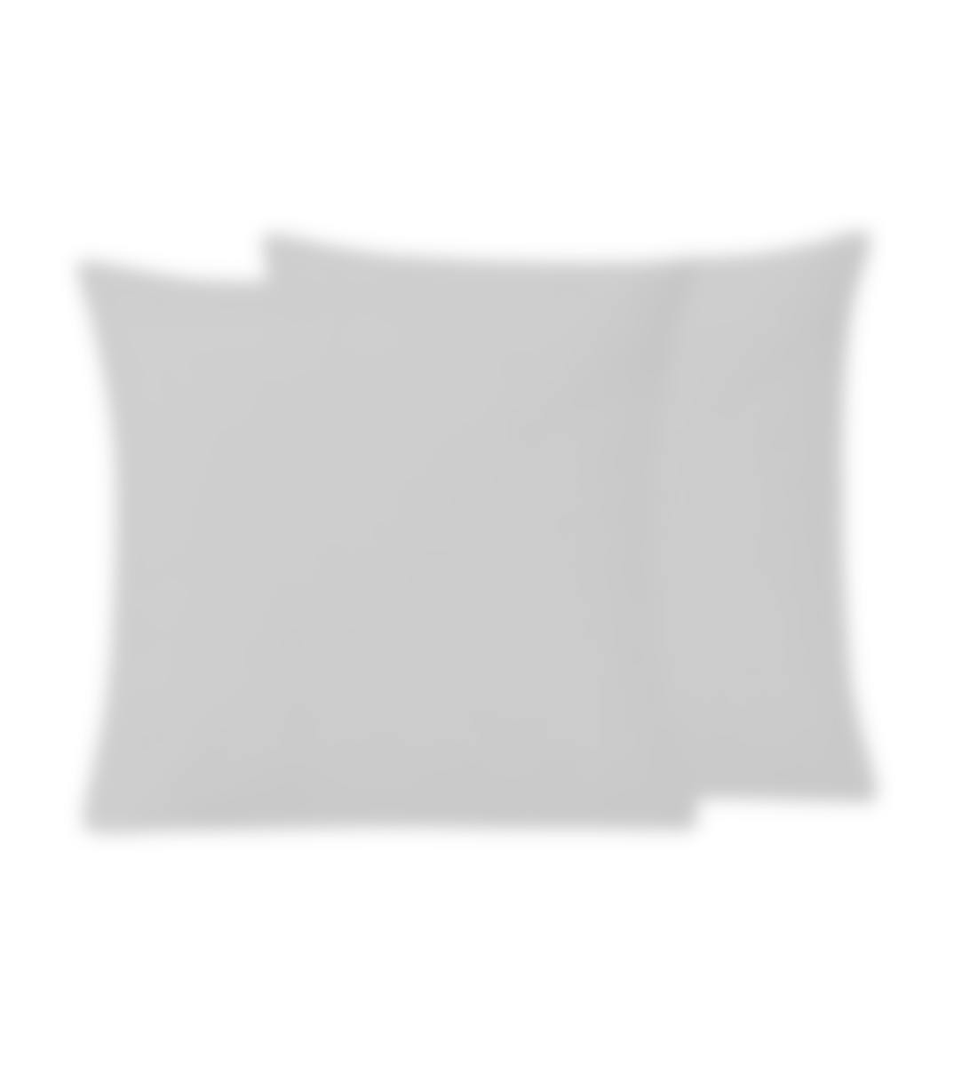 Sleepnight taie d'oreiller gris percale set de 2 50 x 70 cm