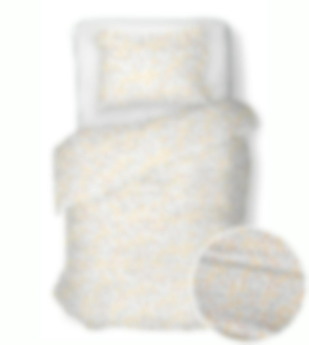 Percalino housse de couette Cerises Yellow Percale de coton 140 x 220 cm