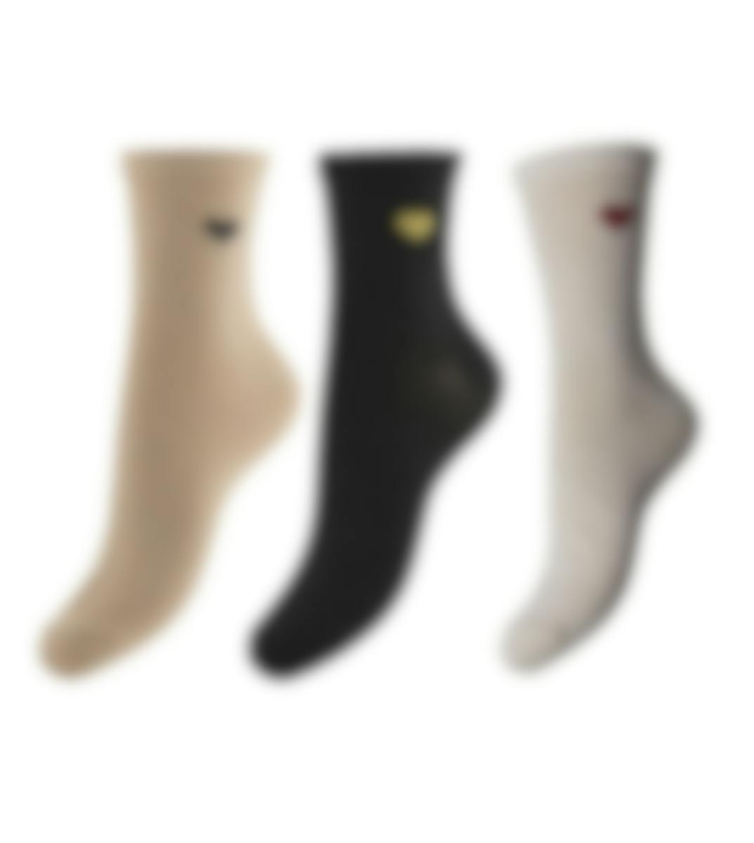 Pieces sokken 3 paar Pcnolia Lurex Socks D