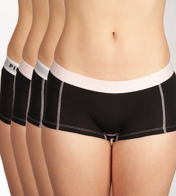 Pieces short 4 pack Pclogo Lady Solid D