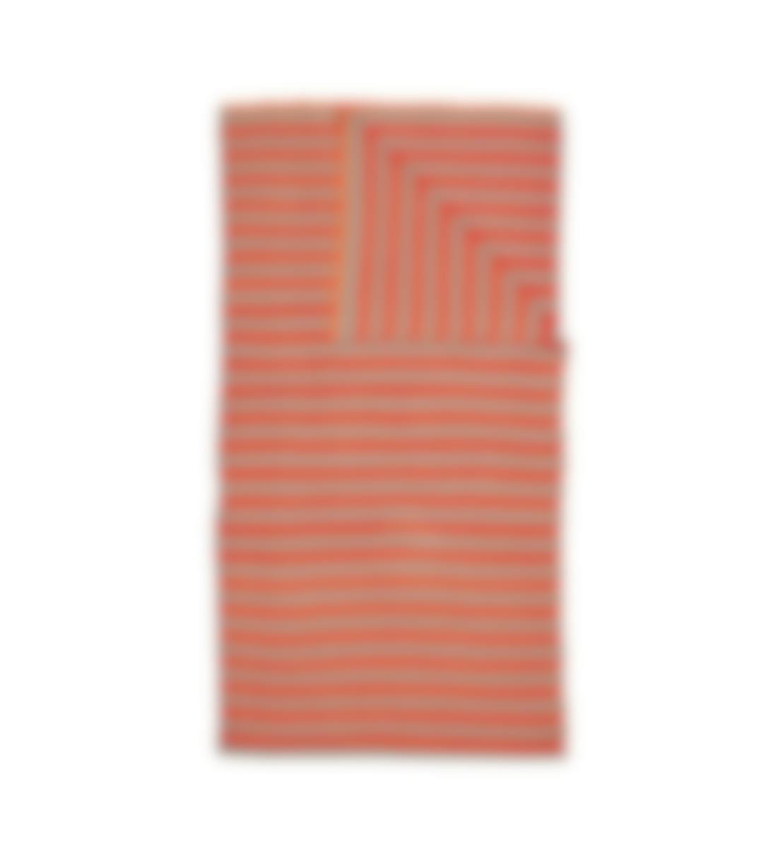 Pip Studio plaid Bonsoir Stripe Throw Orange Katoen 130 x 170 cm