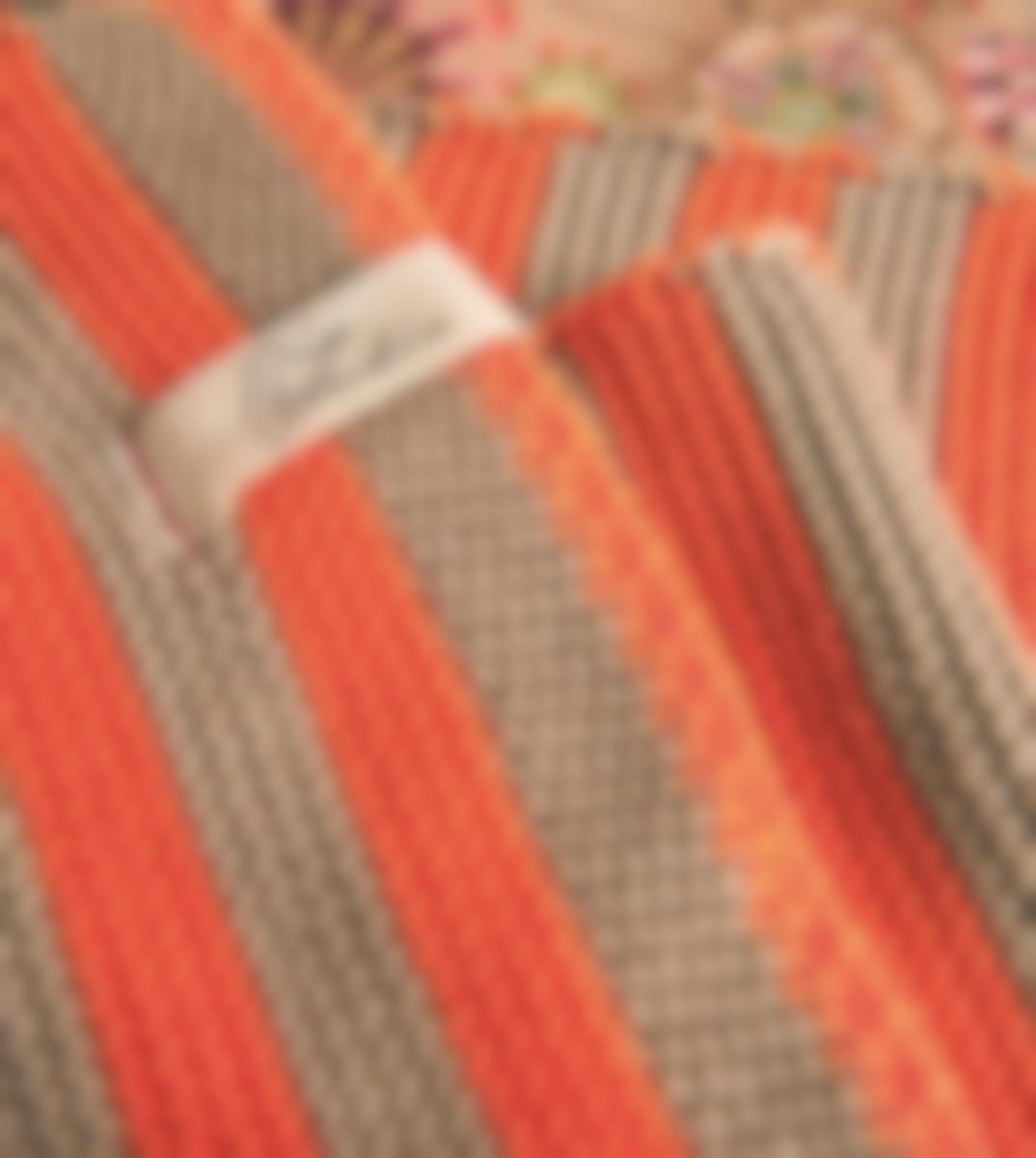 Pip Studio plaid Bonsoir Stripe Throw Orange Coton 130 x 170 cm