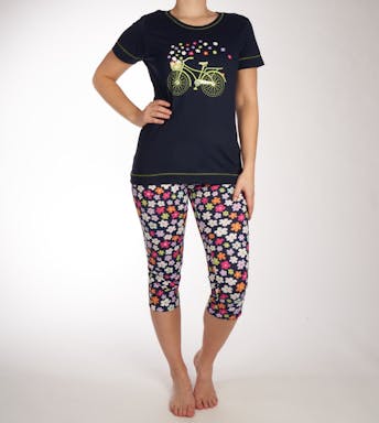 Rebelle pyjama lange broek Flower Ride Pyjama Capri Pants Dames