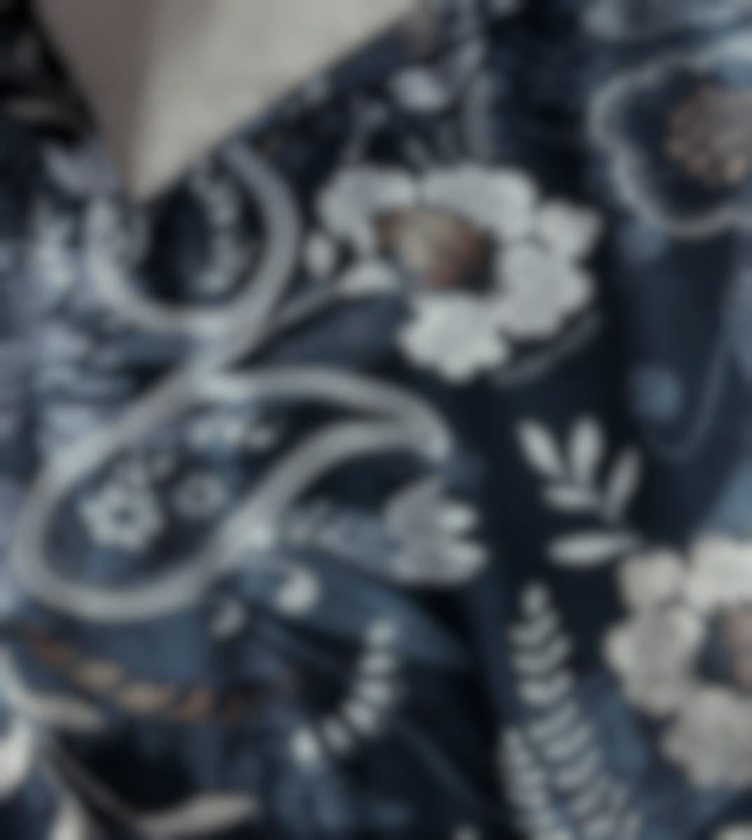 Rivièra Maison housse de couette Floral Paisley Dark Blue Coton