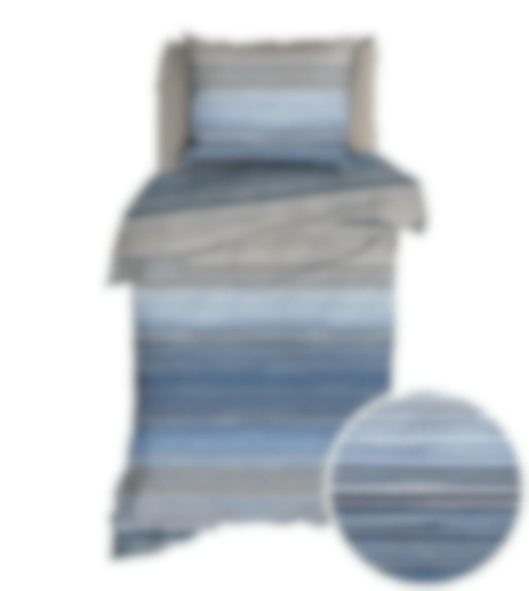 Romanette dekbedovertrek Jordy Denim Katoen 140 x 200-220 cm