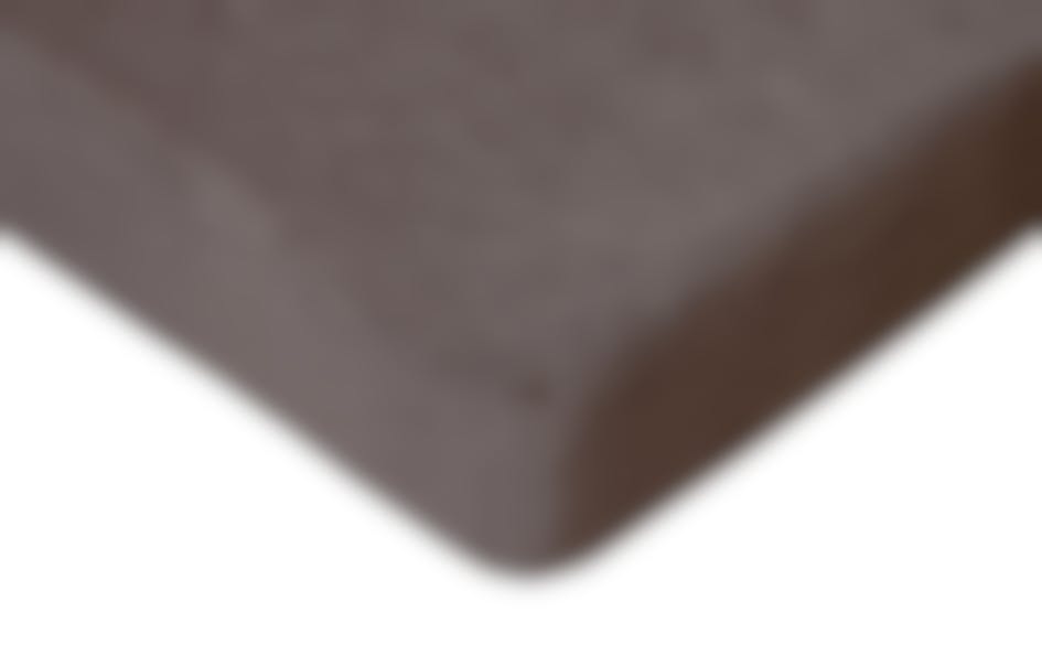 Romanette hoeslaken taupe fluweel (hoek 18-30 cm)