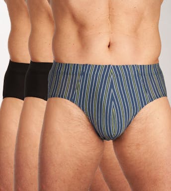Schiesser Essential Slips Supermini 3Pack Underwear Dark Evening