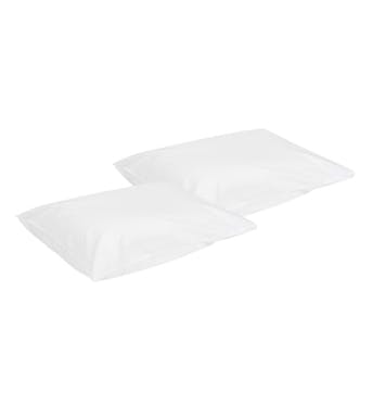 Sleepnight taie d'oreiller pour oreiller à eau blanc coton set de 2 55 x 75 cm