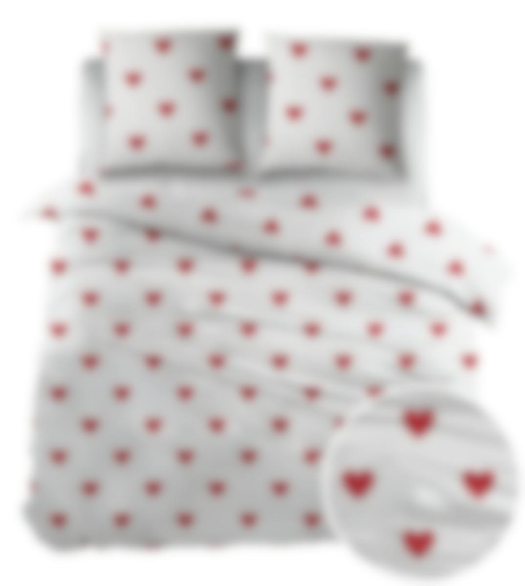 Sleepnight housse de couette Aurelie Red Coton 240 x 200-220 cm