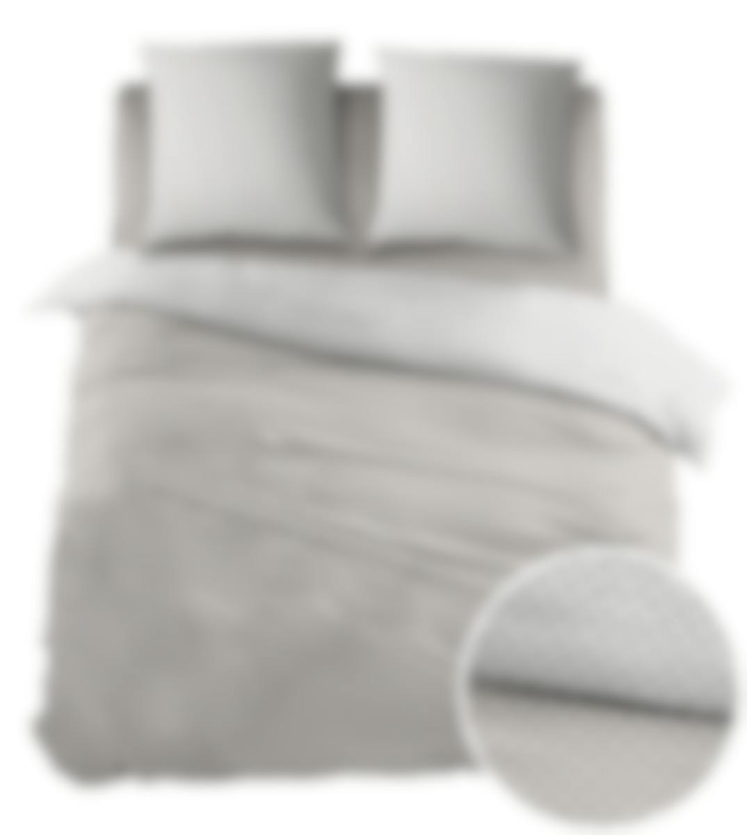 Sleepnight housse de couette Pierrot Taupe Coton 140 x 200-220 cm