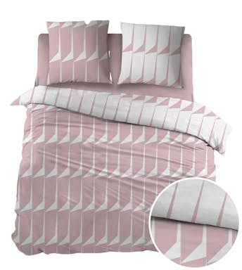 Sleepnight housse de couette Roxan Pink Coton 200 x 220 cm
