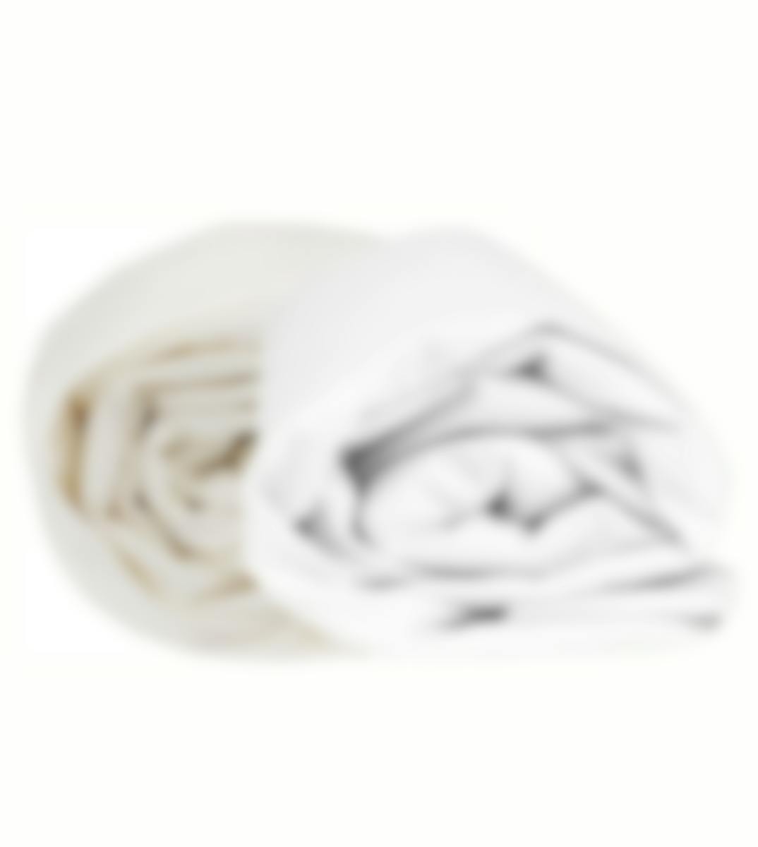 Sleepnight drap-housse blanc et ivoire coton (coin 25 cm) set de 2