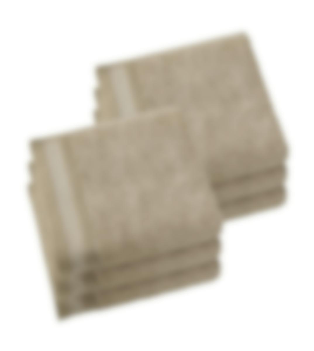 De Witte Lietaer handdoek Contessa taupe 50 x 100 cm set van 6