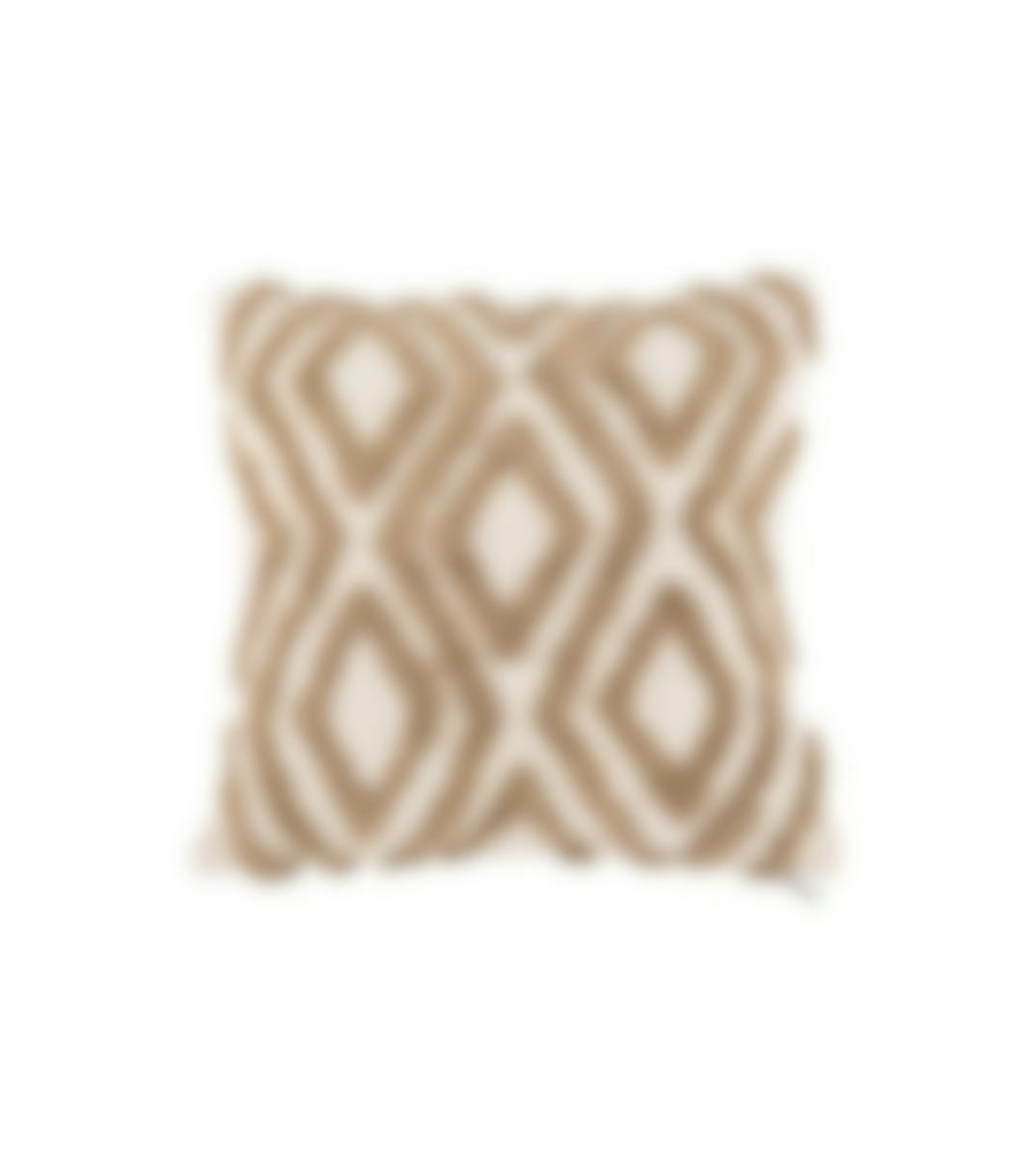 Tiseco Home Studio coussin décoratif Sahara Contrast Ivory Coton 45 x 45 cm