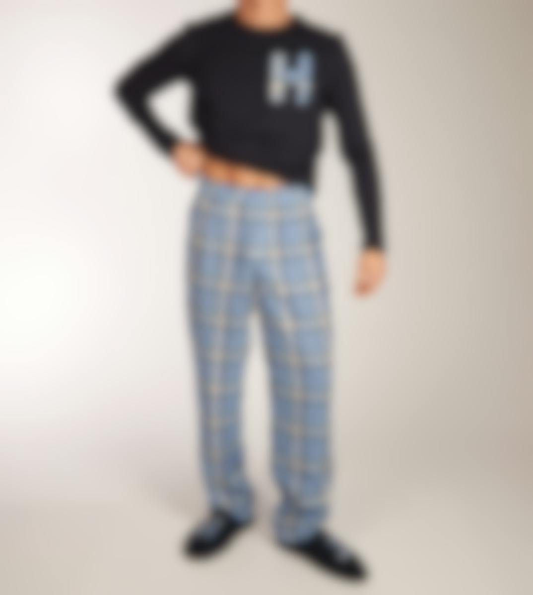 Tommy Hilfiger pyjama lange broek Flannel Slipper Set H