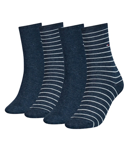 Tommy Hilfiger sokken 4 paar Small Stripe Dames