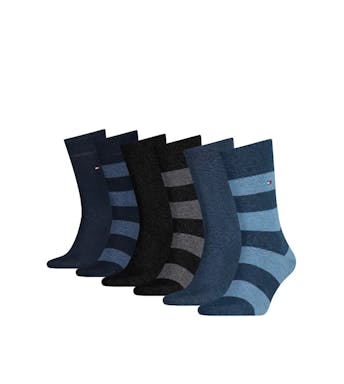 Tommy Hilfiger sokken 6 paar Rugby Sock H