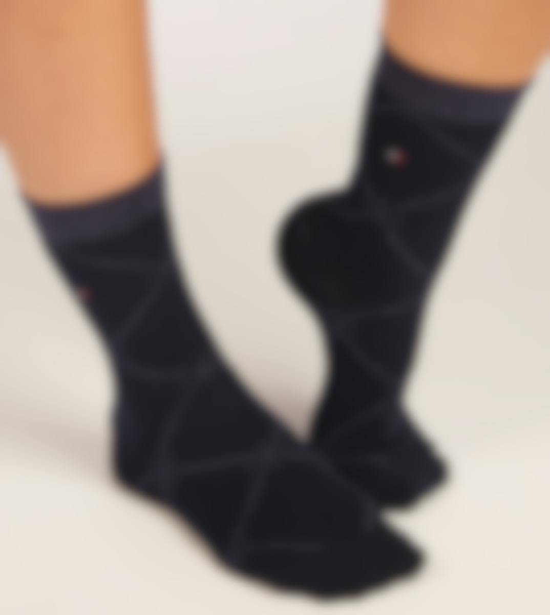 Tommy Hilfiger sokken 2 paar Graphic Argyle Sock D