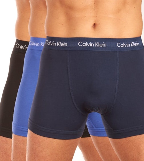 Calvin Klein short 3 pack Cotton Stretch Trunks Heren
