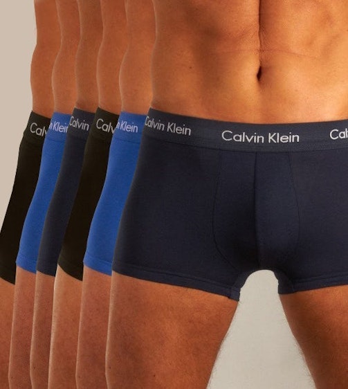 Calvin Klein short 6 pack Cotton Stretch Low Rise Trunks Heren