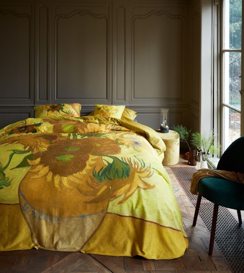 Van Gogh dekbedovertrek Tournesol Yellow Katoensatijn