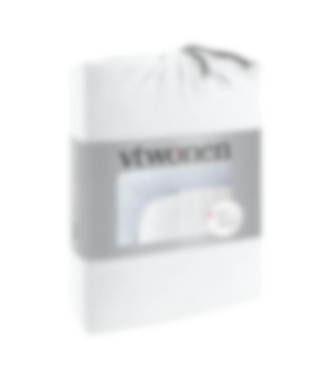VTwonen hoeslaken Cover White katoenjersey (hoek 35 cm) 90-100 x 200-220 cm
