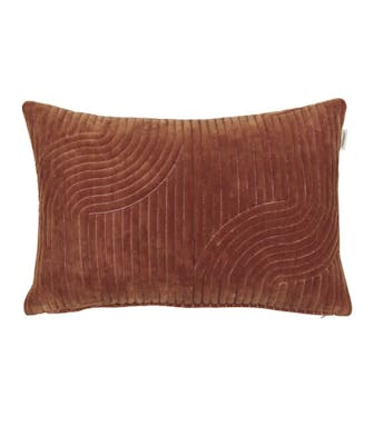 Vtwonen Coussin décoratif Broom Bow Cushion Terra Coton 40 x 60 cm
