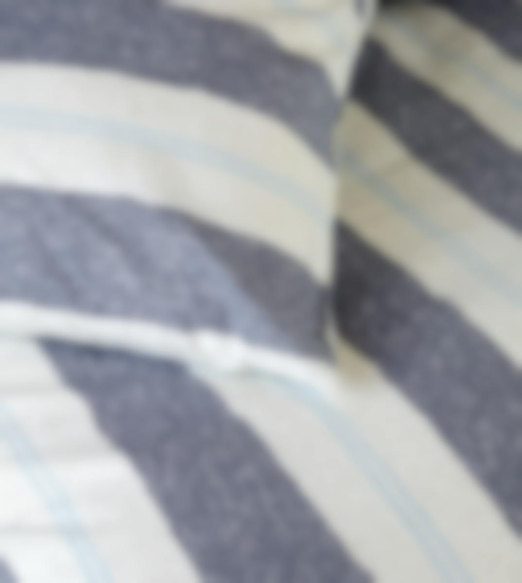 Walra housse de couette Remade Nautic Stripes Bleu Foncé Coton