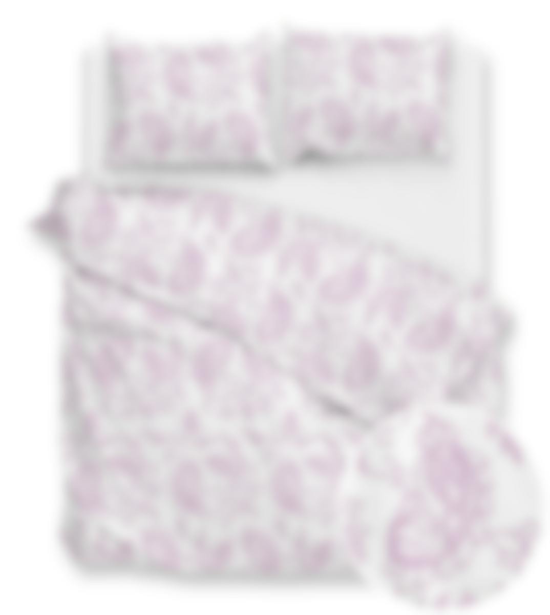 Zo! Home housse de couette Indiano Lilac Pink Percale de coton 200 x 200-220 cm