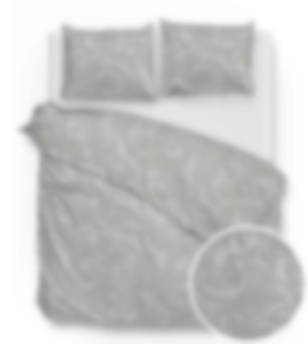 Zo! Home housse de couette Paisley di Lino Dove Grey Coton 240 x 200-220 cm
