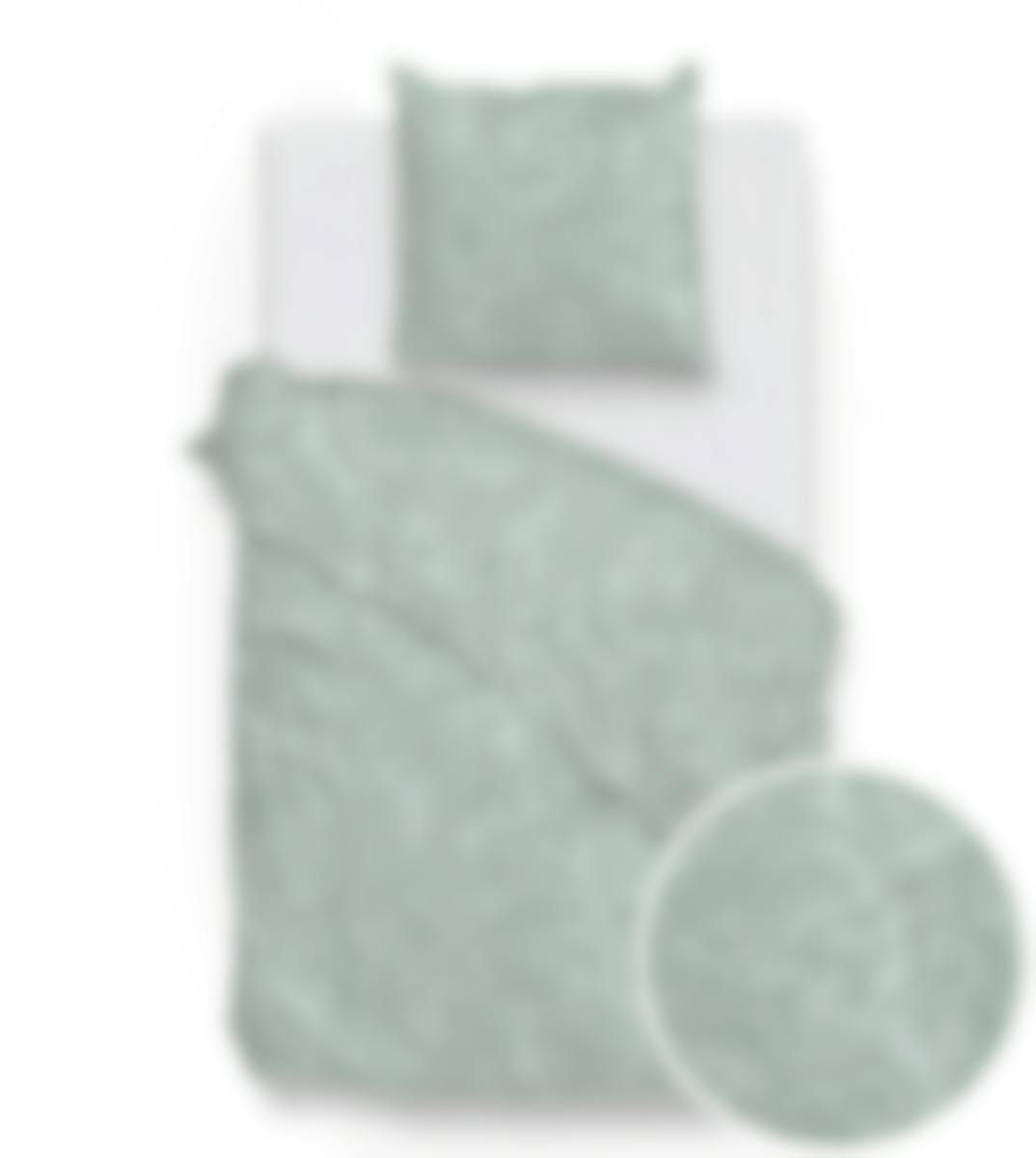 Zo! Home housse de couette Paisley di Lino Mint Green Coton 140 x 200-220 cm