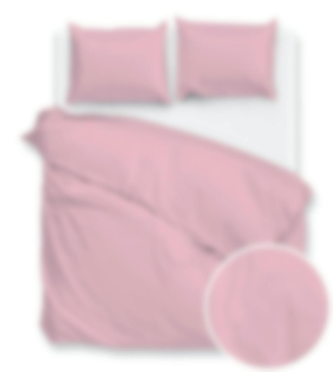 Zo! Home housse de couette Percalle Lilac Pink Percale de coton 200 x 200-220 cm