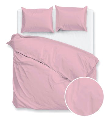 Zo! Home dekbedovertrek Percalle Lilac Pink Perkalkatoen 200 x 200-220 cm