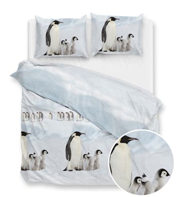 Zo! Home dekbedovertrek Pingu White Flanel 260 x 200-220 cm
