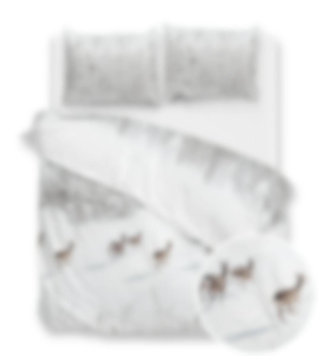 Zo! Home dekbedovertrek Snowy White Flanel 260 x 200-220 cm