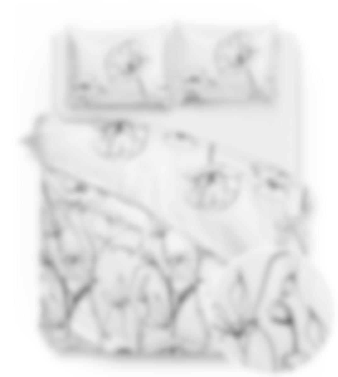 Zo! Home dekbedovertrek Taleen White katoensatijn 260 x 200-220 cm
